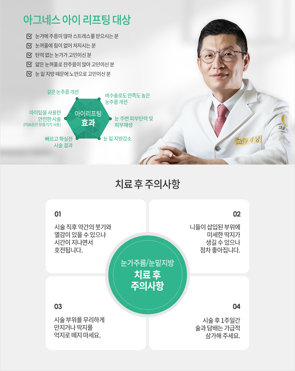 치료후 주의사항